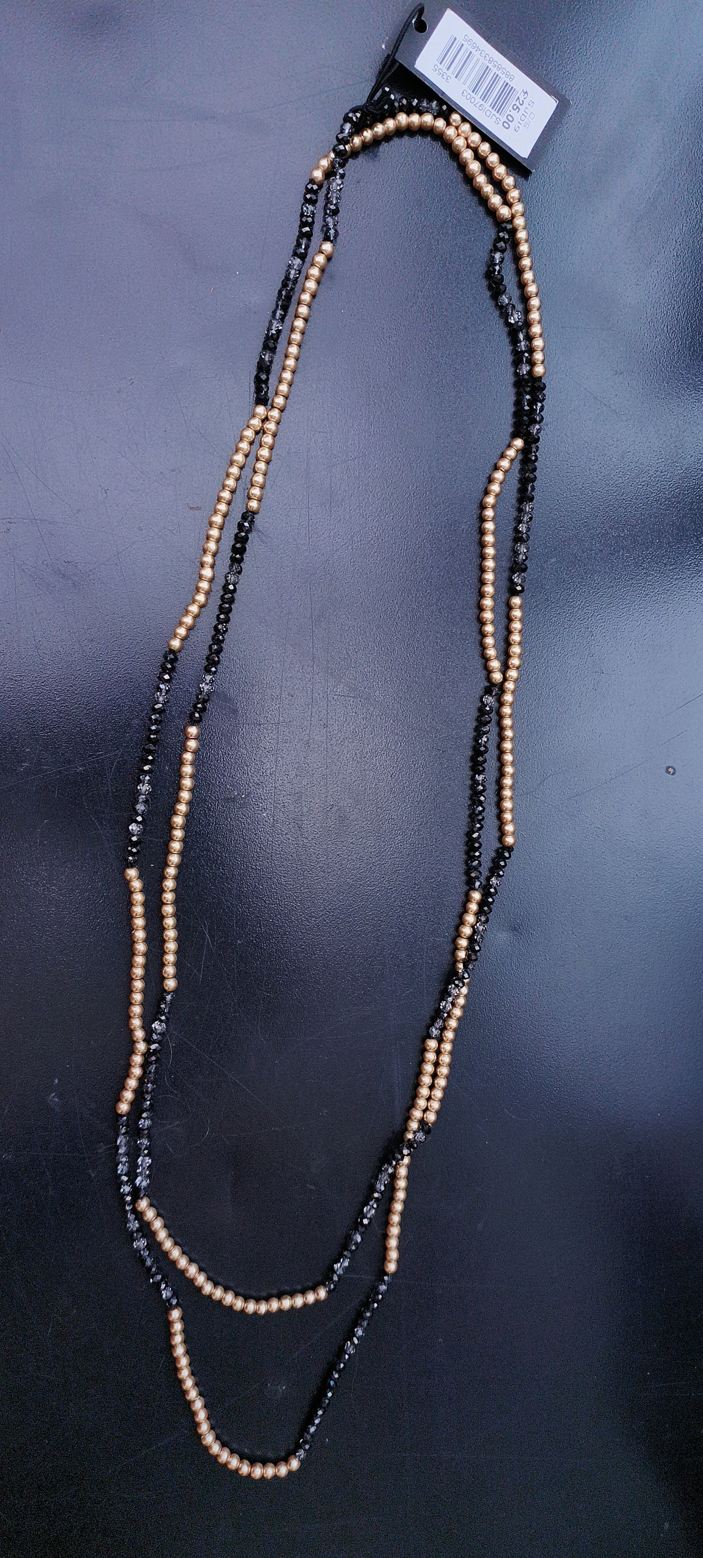 French connection faux pearl necklace