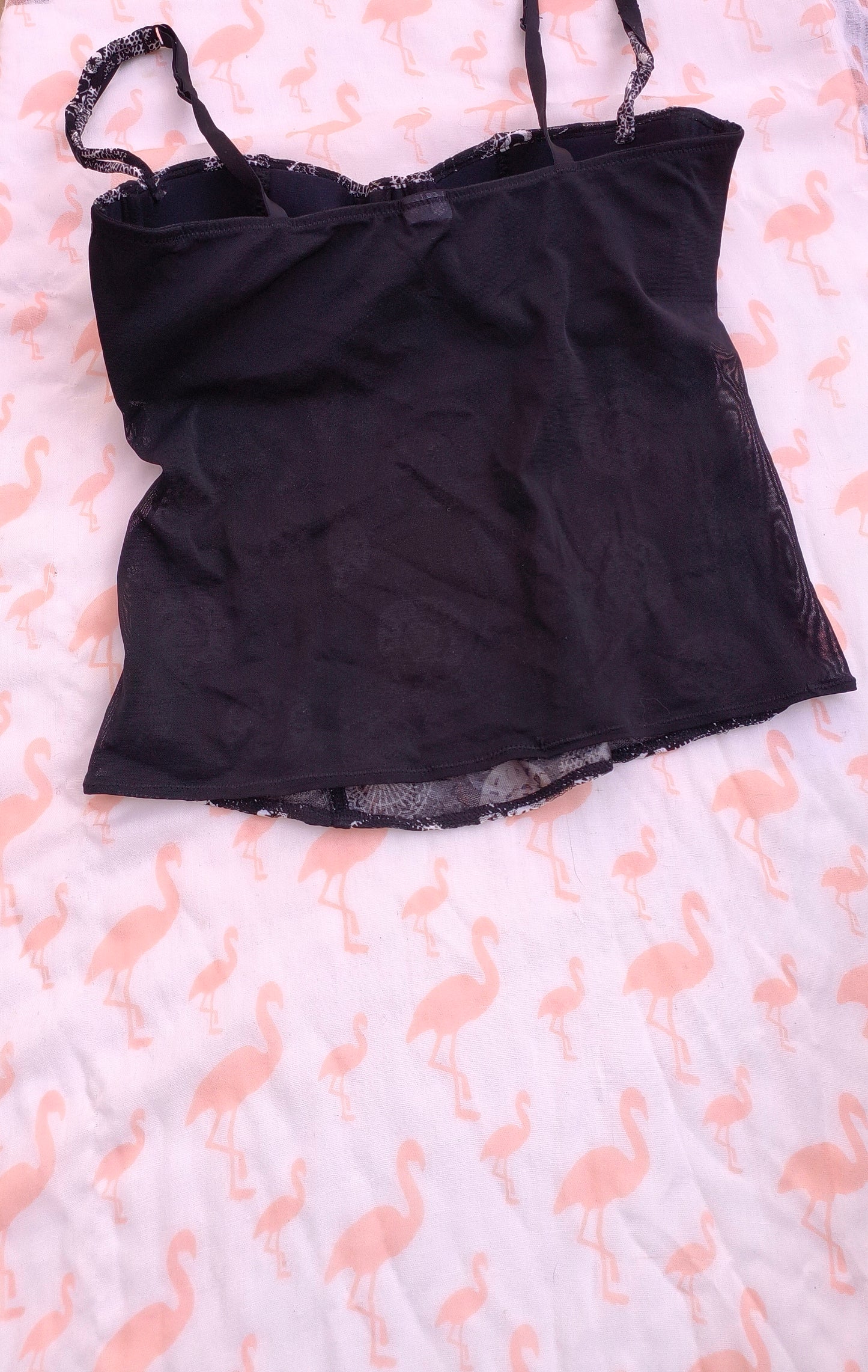 Vintage floral print cami top