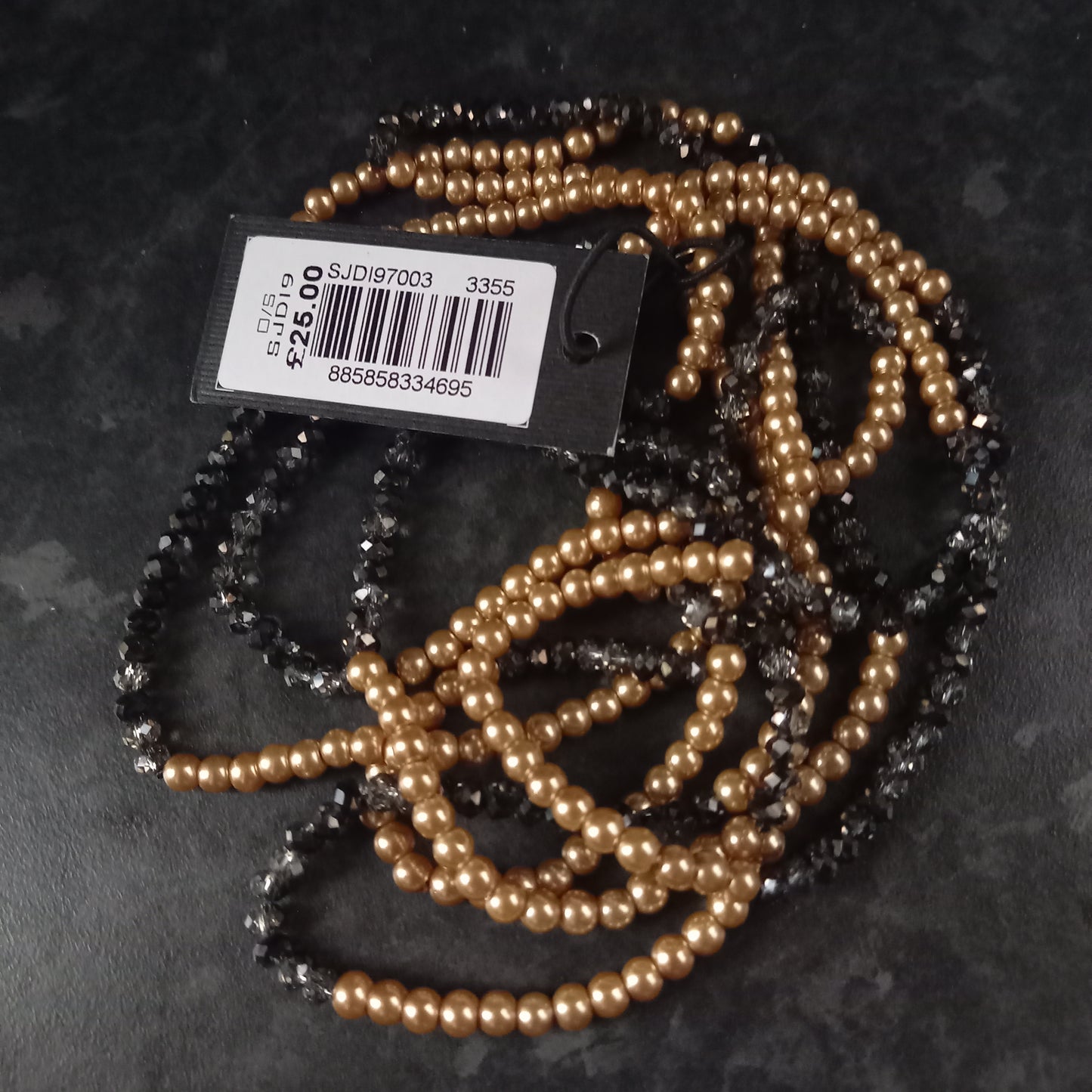 French connection faux pearl necklace